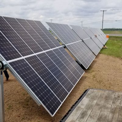 finished solar panel install